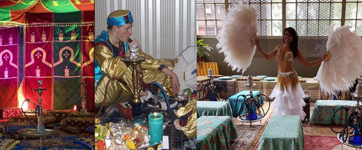 Shisha vuurshows theekarretje en theeterras